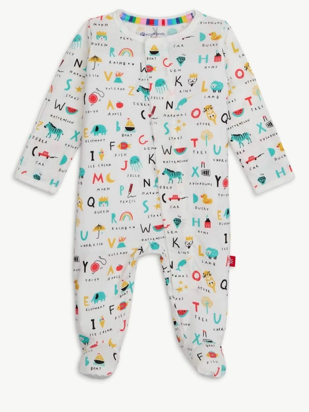 Magnetic Me ABC-Love footed pajamas